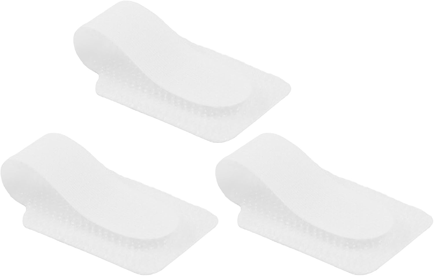 Hordion 80PCS Hook and Loop Cable Straps, Adhesive Cable Ties (White) image 3