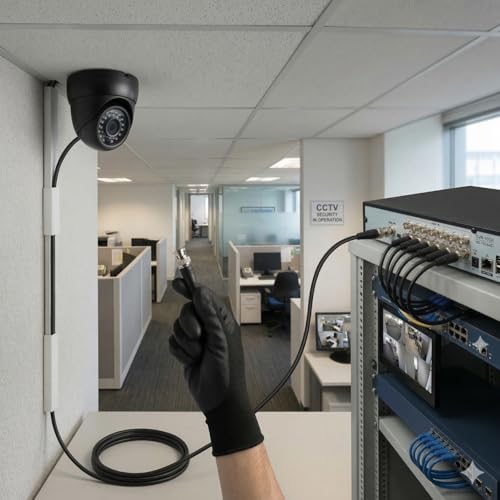 JZK 10er-Pack BNC Crimp-Stecker für RG59 Koaxialkabel, 50 Ohm männlicher BNC-Anschluss für RF-Antenne, Amateurfunk, WLAN – Robuste 3-teilige Konstruktion