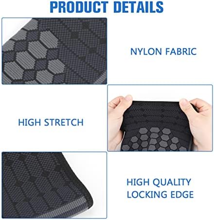ISOI Thigh Compression Support Sleeve, Men Women Leg & Thigh Brace Wrap for Siatica Improved Blood Circulation, Recovery & Pain Relief, for Hamstring and Quadricep Muscle Injury and Strain Recovery