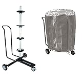 Preiswert&Gut 1x Reifenständer Alu 225mm + Schutzhülle Felgenbaum Reifenwagen 4 Reifen Fahrbar