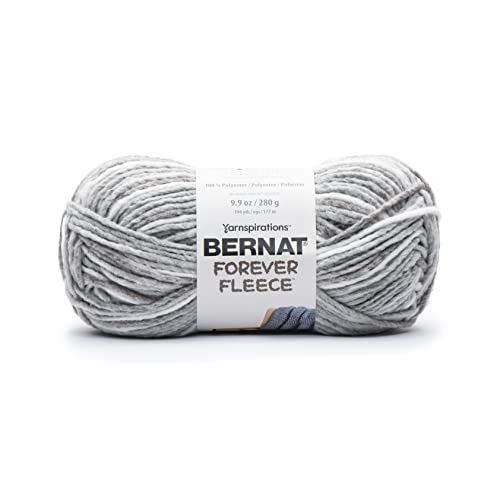 Bernat Forever Fleece Jasmine Yarn - 2 Pack Of 280G/9.9Oz - Polyester - 6 Super Bulky - 194 Yards - Knitting/Crochet #TOP1
