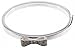 Kate Spade New York Ready Set Bow Bangle Hinged Bracelet (Clear/Silver)