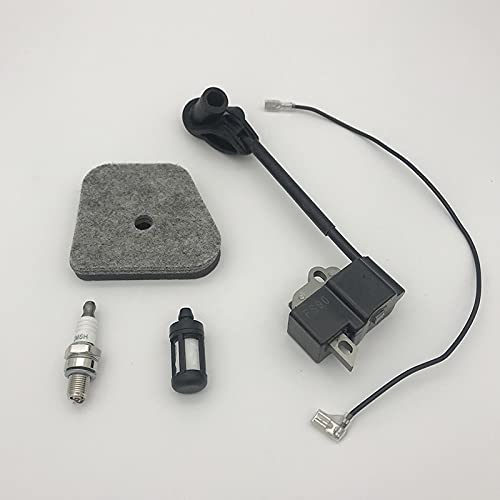 Bujía de Filtro de Aire de Bobina de Encendido Compatible con recortadoras S FS90 FS100 FS110 FS130R KM90 HL95 HL100 HT100 HT101 Accesorios de Repuesto para cortacésped