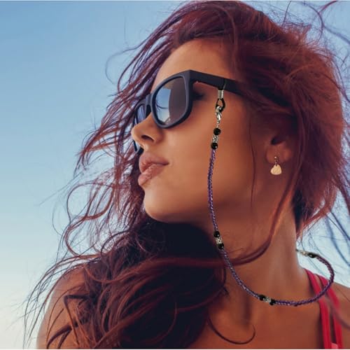 Image of Beaded Eyeglass Chains Glasses Chain For Women Stylish Sunglasses Strap Eye Glass Holders Around Neck Glasses Lanyard