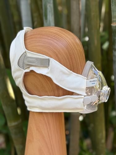 Ultra Premium Headgear Cover Custom Designed to fit Full Face ResMed F10, F20, F30, F40, AirFit/AirTouch, QuattroFX, Philips Amara View, Fisher & Paykel Evora Full face. (One Size Fits Most)
