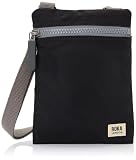 Roka London Chelsea, Zaino Unisex Adulto, XS, nero, XS | Piccola borsa a tracolla multitasche, cerniera spessa, tracolla regolabile, per telefono, portafoglio, carte