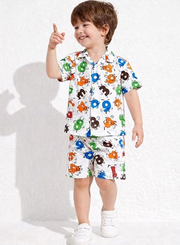 Image of 3BROS Baby Boys & Baby Girls Pure Cotton Clothing Set Casual Half Sleeves Shirt with Shorts Set For Boys & Girls