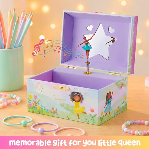 Image of Giggle & Honey Musical Ballerina Jewelry Box for Girls | Music Boxes for Little Girls | Toddler Jewelry Box for 4 Year Old Kids | Toys for Toddlers | Birthday Gifts for Kids 5, 6, 7, 8, 9 Years