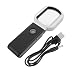 FOMIYES 9 Magnifier USB Magnifying Glass Foldable Magnifying Glass Hand Held Magnifying Glass with Light Inspection Magnifying Glass Magnifying Glasses Led Tool Handheld Plastic