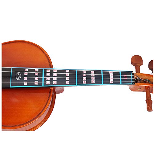 JKJF Violine Griffbrett Aufkleber 4/4 Geige Finger Guide Abnehmbarer Griffbrett Marker für Kinder und Anfänger - 6 Stk