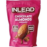 INLEAD - Chocolate Almonds | Mandeln mit feiner Schokolade & knusprigem Crunch | Ohne Zuckerzusatz & ohne Palmöl | Smarter Snack für Unterwegs (Milk Choc Cinnamon - Milch Schoko Zimt)