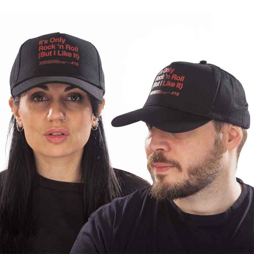 Image of Rolling Stones The Baseball Cap IORNR Band Logo Official Black Unisex One Size