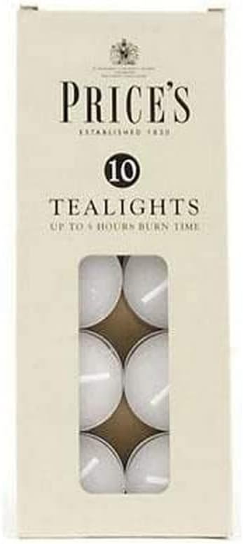 Price's Tealights Box White X10