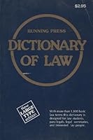 Running Press Dictionary of Law. New Large Type Edition B003TOIVEQ Book Cover