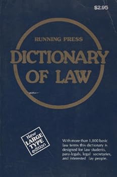 Running Press Dictionary of Law. New Large Type Edition