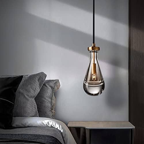 Lámpara de cristal de lujo con cable ajustable de 150 cm y casquillo E14 eficiente 5