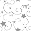 Silver Star on Clear