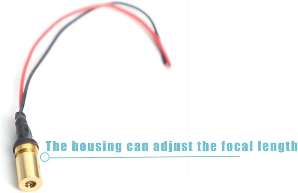 650nm red light laser module industrial laser module adjustable focal length (line-2packs) - - 