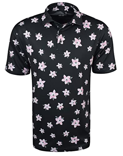 Snake Eyes Golf Azaleas Polo Shirt Black Large
