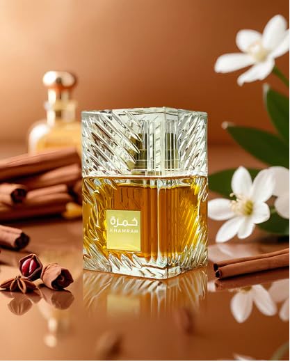 Khamrah Eau de Parfum Unisex 100ML – Perfume Árabe Dulce y Amaderado con Vainilla y Ámbar – Fragancia Intensa y de Larga Duración