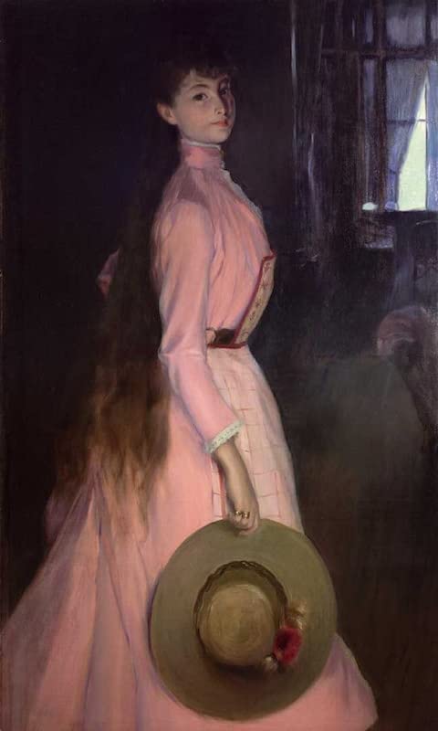 Tableau de Maître Jacques Emile Blanche Portrait de Donna Olga Impression d'Art Vintage de Qualité