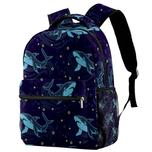 Sac d'école requin multicolore idéal pour le collège et les sorties
