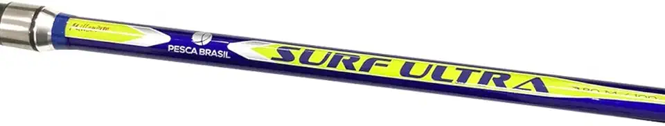 Pesca Brasil VARA PARA PRAIA SURF ULTRA PARA MOLINETE AÇÃO RÁPIDA 3.9 METROS, VERDE E PRETO, SURF PRO