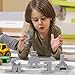 500 Piece Gray 2x4 Bricks Bulk, Classic Grey Building Block Flat, Compatible with Lego Parts and Pieces, MOC Building Bricks DIY Play Set for Kids Age 6+