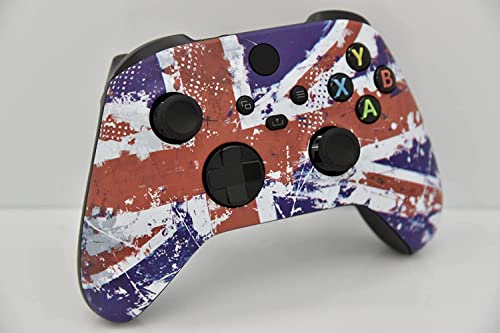 Image of Hand Airbrushed Fade Custom Controller Compatible with Xbox Series X /S & Xbox One (U.K Flag)