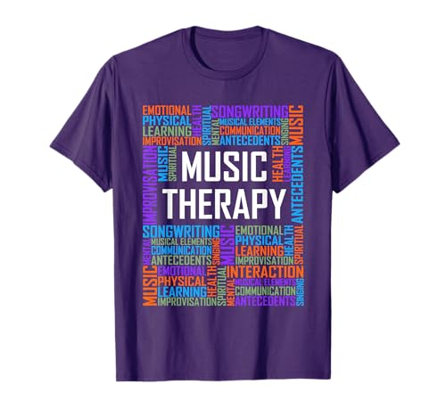 Music Therapy Words Gift Therapist Appreciation Graduation T-Shirt