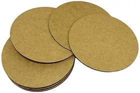 Placa Chapa Mdf Cru 20cm Diâmetro Redonda 3mm 24 Und