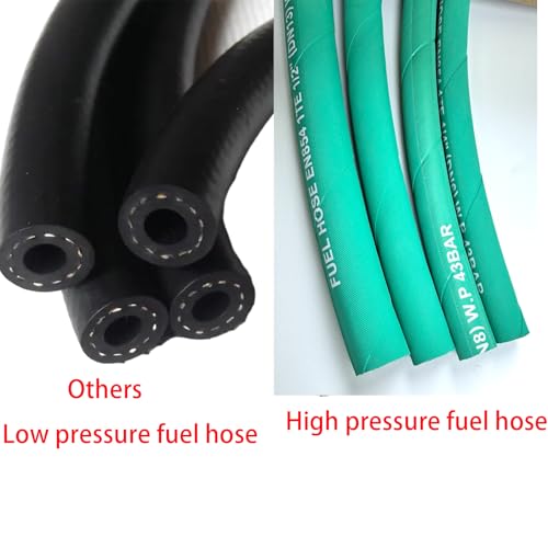Image of Fuel Line 3 /8 inch inch,High Pressure Fuel Line Hose,10FT 6AN 10mm,Engines Fuel Systems,Marine Fuel Hose, Agricultural Machinery Fuel Line,Green,2.8Mpa 400PSI EN854-1TE