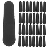 DOITOOL 100 Stück rutschfeste Kleiderbügel Grip Streifen aus Langlebigem Silikon Praktische Anti rutsch Pads für Kleidungsladen Hotel und Haushalt Einfache Montage Schwarz Klein