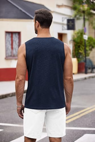 Image of COOFANDY Men's 3 Pack Workout Tank Tops Gym Muscle Tee Bodybuilding Fitness Sleeveless T Shirts