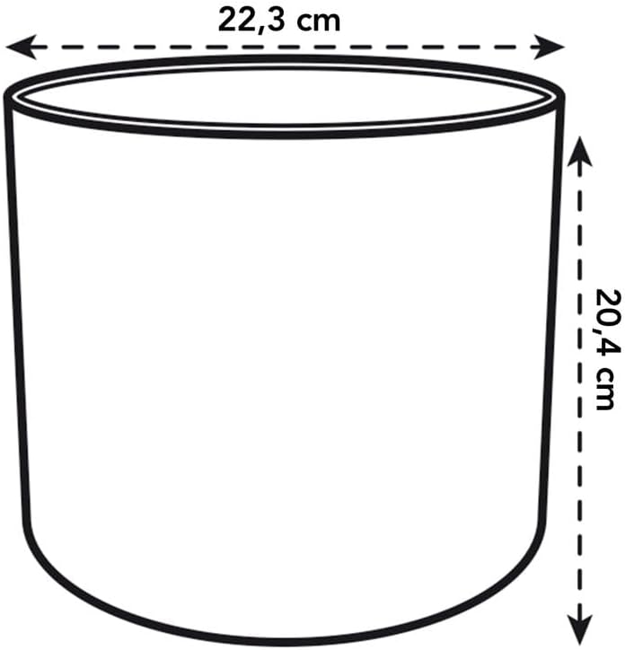 elho The Ocean Collection Round 22cm - Flower Pot Indoor - 100% Recycled - Made with Marine Waste - Green/Pacific Green