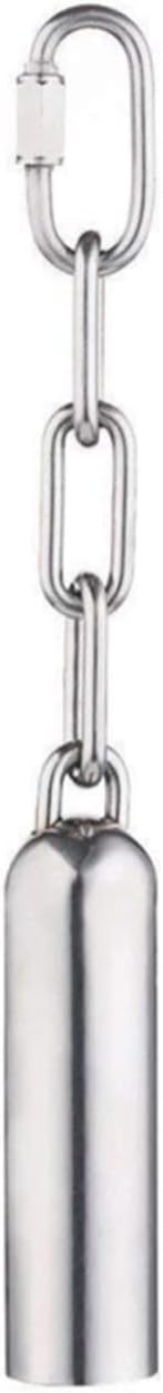 Bird Parrot Bell Toy with Sweet Sound - Stainless Steel Bell for Macaw, African Greys, Cockatoo, Parakeet, Cockatiels (S/ 7.7'')