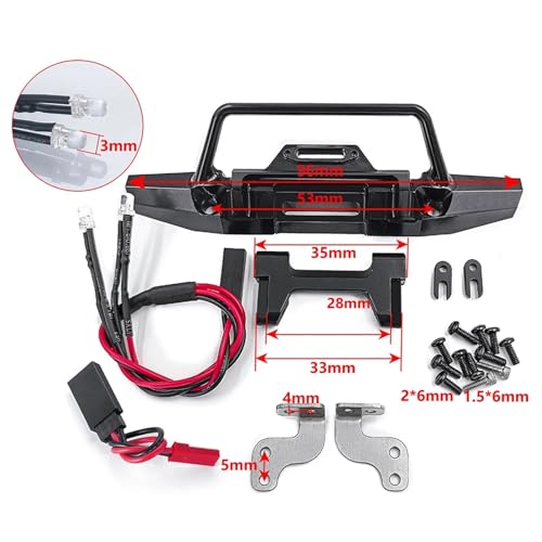 Luces TRX4M Defender de parachoques metálico de alta resistencia 3