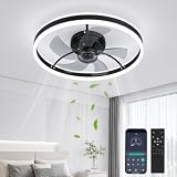 Deckenventilator mit Beleuchtung 50CM, Deckenleuchte mit...