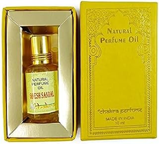 Chakra Ganesh Sandal Perfume Oil 10ml | Pure Natural Attar | Alcohol-Free Long-Lasting Fragrance | Unisex Roll-On Scent