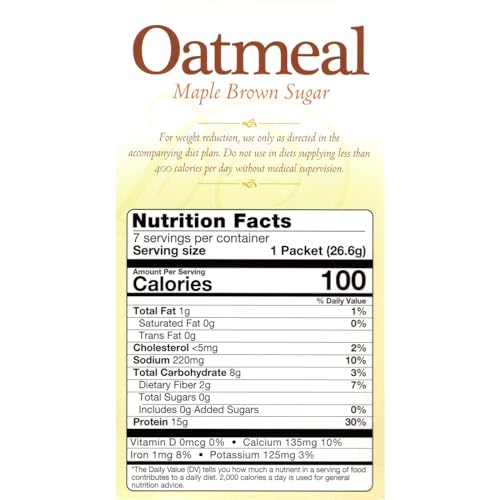 Nutmeg State Nutrition Healthywise - High Protein Oatmeal, 15G Protein, Low Calorie, High Fiber, Low Sugar, Low Fat thumb #1