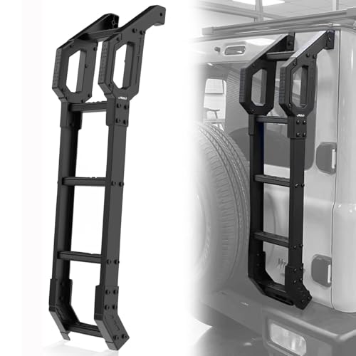 Archaic Heckklappenleiter für Suzuki Jimny Sierra JB64 JB74 2018–2024, Heckleiter, Geländeleiter für Jimny gl,Leichte Leiter aus Aluminiumlegierung, Heckleiter der Search-Serie