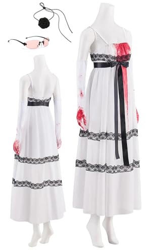 eozegiw Womens Jennifer White Blood Stains Lace Halter...