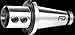 F&D Tool 30701-EH-33 Endmill Adapter - 0.625 Bore Dia. x No.50 Taper Shank