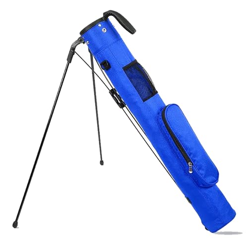 XTRYBHD Golf Bag, Lightweight Golf Club Bags with Stand and Strap, Pitch and Putt Golf Cart Bag, Golf Gifts for Men (Size : Blue)