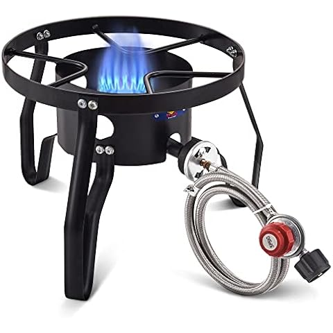 ARC 55,000BTU Propane Burner Camping Stove,Gas Stove Burner Cooker for Outdoor Cooking for Turkey Fry,Homebrewing,Crawfish Boil,and More! Cover