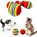 PET SHOW Rainbow Cat Toys Balls Soft EVA Foam Balls Interactive Cats Dogs Toys (10pcs)