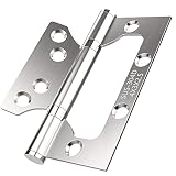 Door Hinges for Interior Doors, Easy to Install, 3 Pack Stainless Steel Interior Door Hinges, Heavy