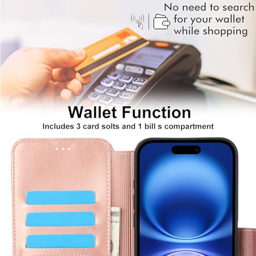 Housse iPhone 16 Plus or rose idéale pour sorties et appels mains libres