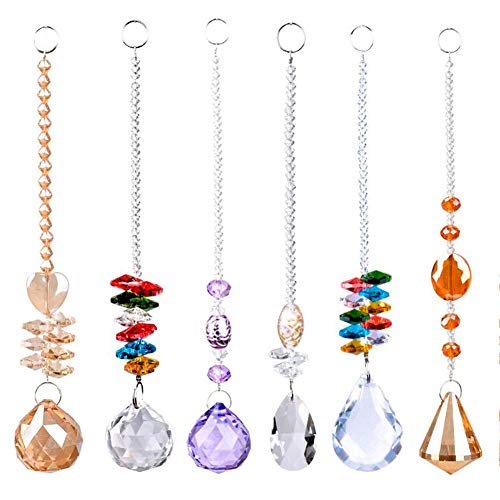 Crystal Ball Suncatcher Chandelier Hanging Ornament Prisms Chakra Pendants for Window, Home, Garden, Decoration
