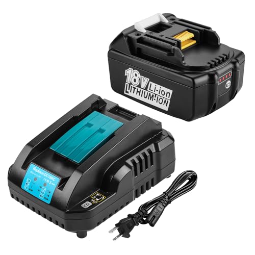 Powilling �݊� �}�L�^ 18v �o�b�e���[ �[�d��Z�b�g �}�L�^DC18RC�[�d�� 14.4V-18V 3A BL1860 BL1860B BL1830 BL1850 BL1890�ȂǑΉ�